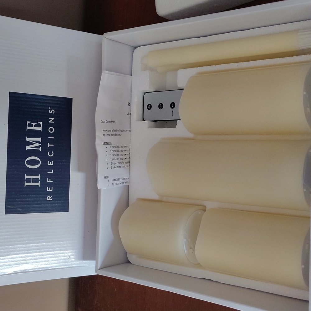 Flameless Candles 6 Piece Set With Remote, Kid Safe, Cozy & Convenient - Picture 5 of 5